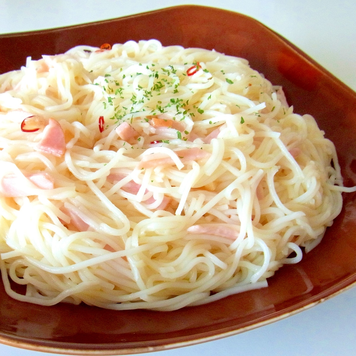 素麺でペペロンチーノ風 レシピ 作り方 By メリッコ 楽天レシピ 素麺でペペロンチーノ風 レシピ 作り方 By メリッコ 楽天レシピ